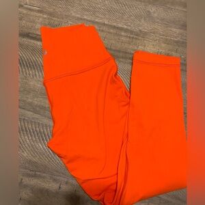 NWOT LuLu Lemon Orange Aligns 23” Inseam